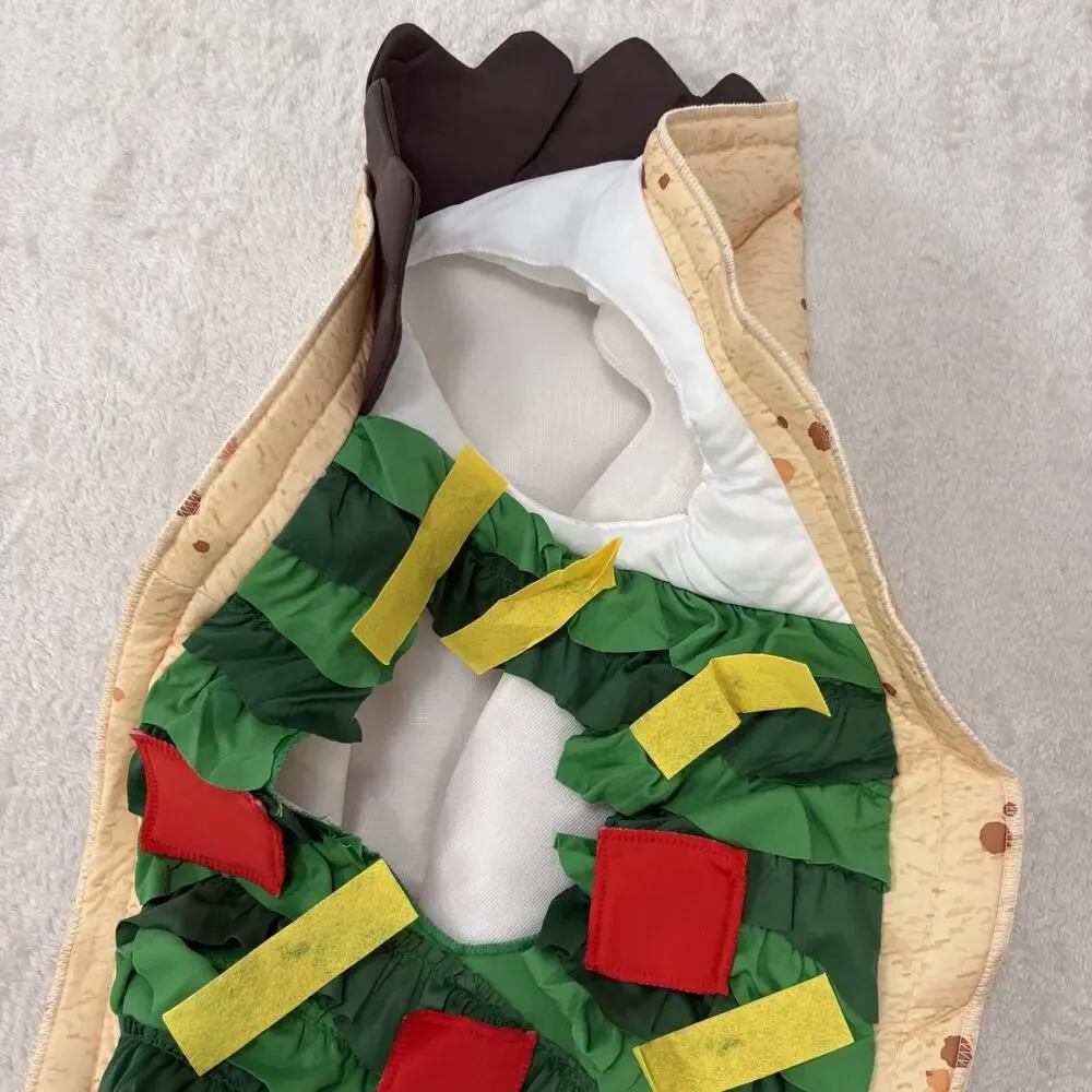 Spooktacular Creations Taco Costume Adult Large NWT Pullover One Piece